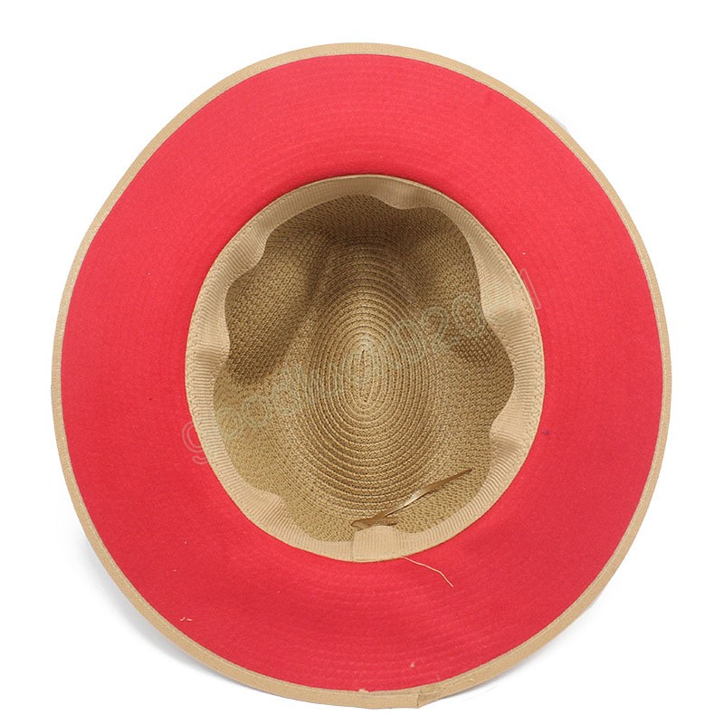 İlkbahar Yaz Panama Şapkaları 7cm genişliğinde, kadınlar için ağzına kadar az şapka erkekler UV koruma plaj şapkası seyahat fedoras şapka