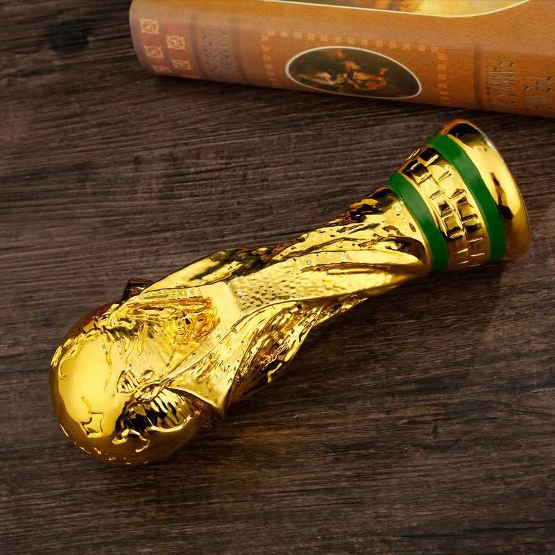 Other Festive & Party Supplies World Cup Golden Resin European Football Trophy Soccer Trophies Mascot Fan Gift Office Decoration249g