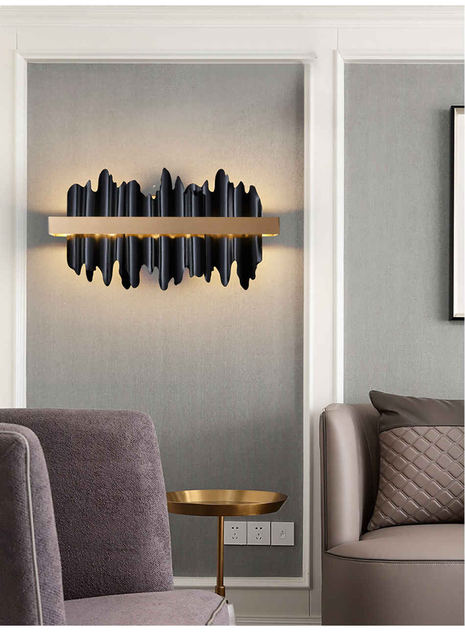 zwarte eetkamer kroonluchter rechthoek led woondecoratie lichtpunt modern design koperen keukeneiland hangende lamp209F