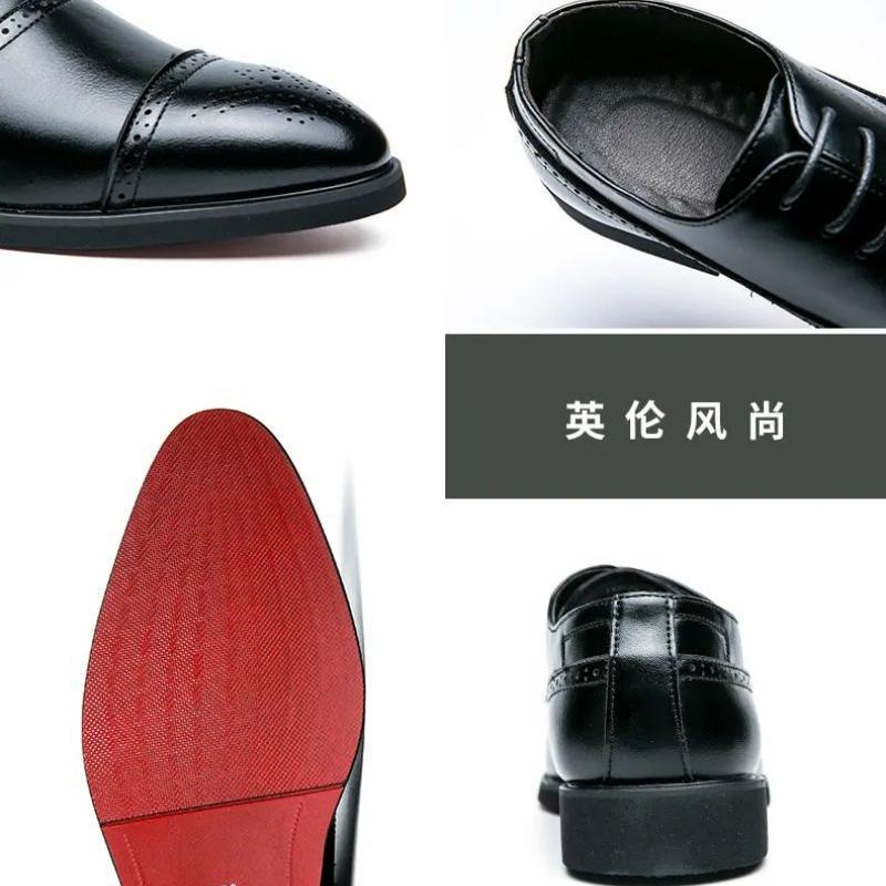 2021 New Men Shoes Sapatos Moda Trendência Sólida Pu Classic Classic Hollo