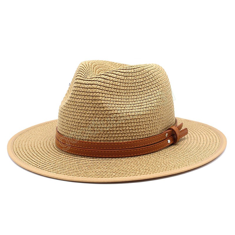 Panama chapeau de paille pour femmes hommes printemps été soleil chapeaux de plage en plein air Protection UV chapeau de voyage
