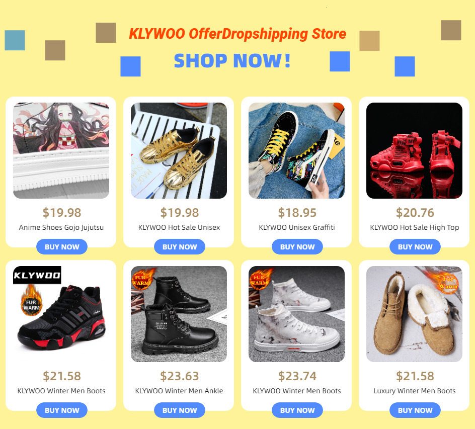 Dress Shoes KLYWOO Drop High Top Casual Sports Running Men Women Streetwear Cosplay Comic Sneakers Unisex Big Size 35-46 221203