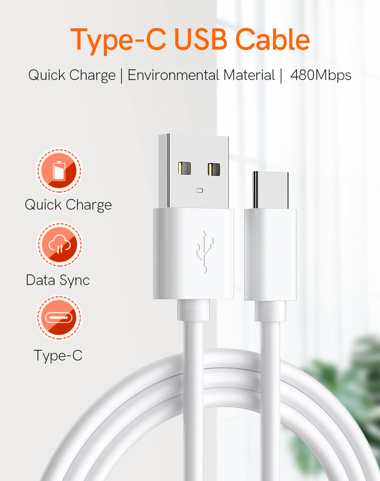 كابل USB Typec 5A شحن سريع 3.0 لـ Huawei Samsung Note 9 USB-C Wire Fast Charging Cord Charger USB C Type-C Data