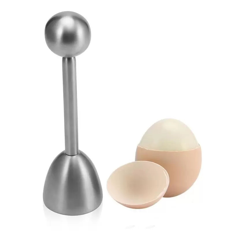 Lait en acier inoxydable Mousseur Oeuf Ouvre-coquille Oeufs Topper Cutter Ouvre-coquille Métal Bouilli Raw Open Tools Creative Kitchen Tool