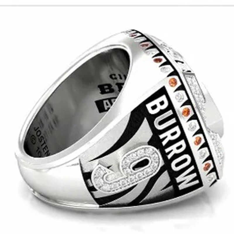 Anillos de clúster 2021 AFC DHAMPion Ring Cincinnati Bengal Tiger NFL2022 Nuevo anillo de alta calidad T2212052333