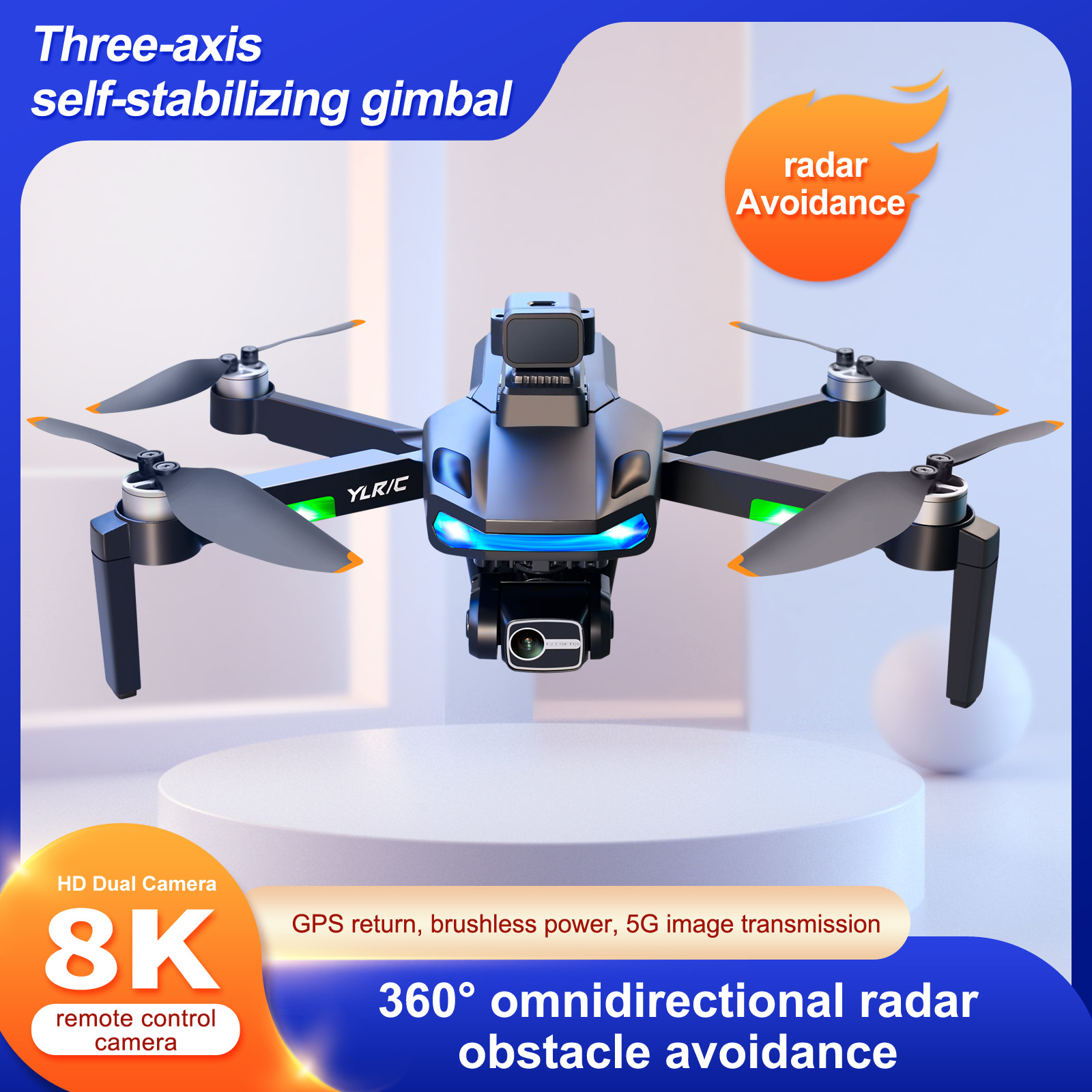 Drohnen S135 Triaxial Gimbal UAV Luftfotografie High Definition Dual Camera Quadcopter Fernbedienung Flugzeuge