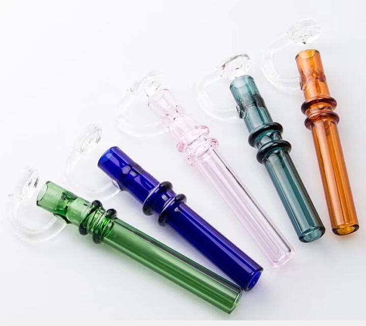 Labs Pyrex 오일 버너 흡연 파이프 액세서리 튜브 농축 테이스터 One Circle Hitter Rigs 왁스 워터 Hookahs Bongs