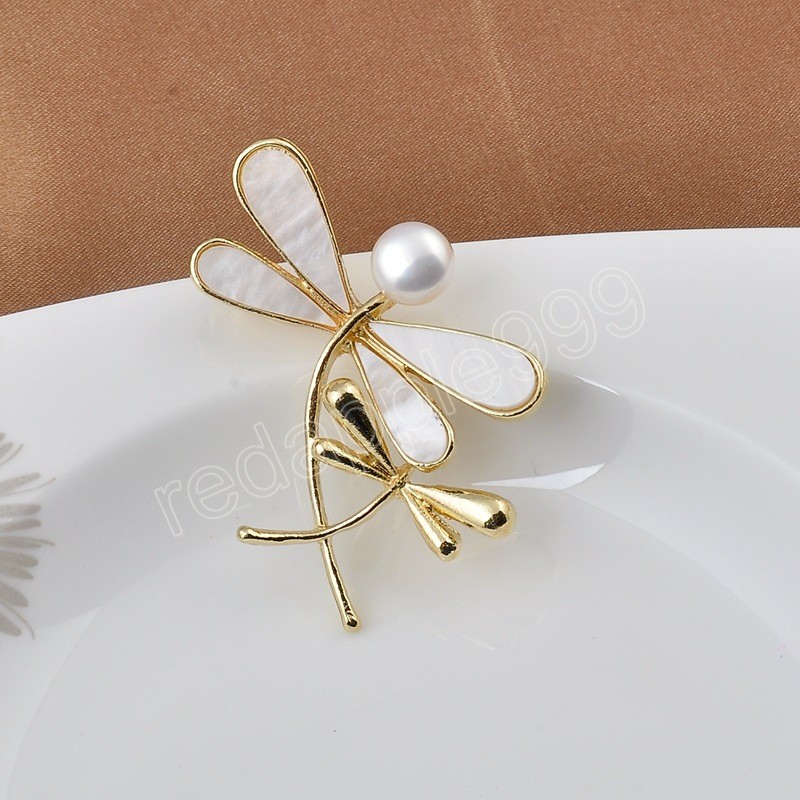 Fashion Cute Women Pearl Flower Butterfly Insects Brooch Wedding Dress Coat Pins Gifts Jacket Backpack Jewelry Accessories