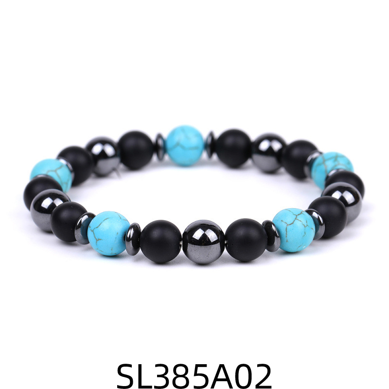 8mm Black Matte Hematite Beads Bracelet Natural Tiger Eye Stone Kallaite Rose Quartz Bracelets for Women Men Yoga Jewelry