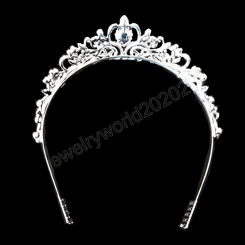 Fashion Bridal Wedding Crown Princess Rhinestone pannband kristalltiaror och krönar hårband hår smycken tillbehör huvudstycke