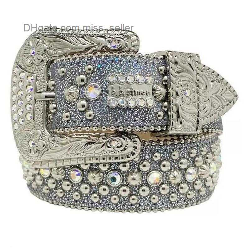 2022 Fashion Belts for Women Designer Mens Bb Simon rhinestone belt with bling rhinestones as gift miss seller