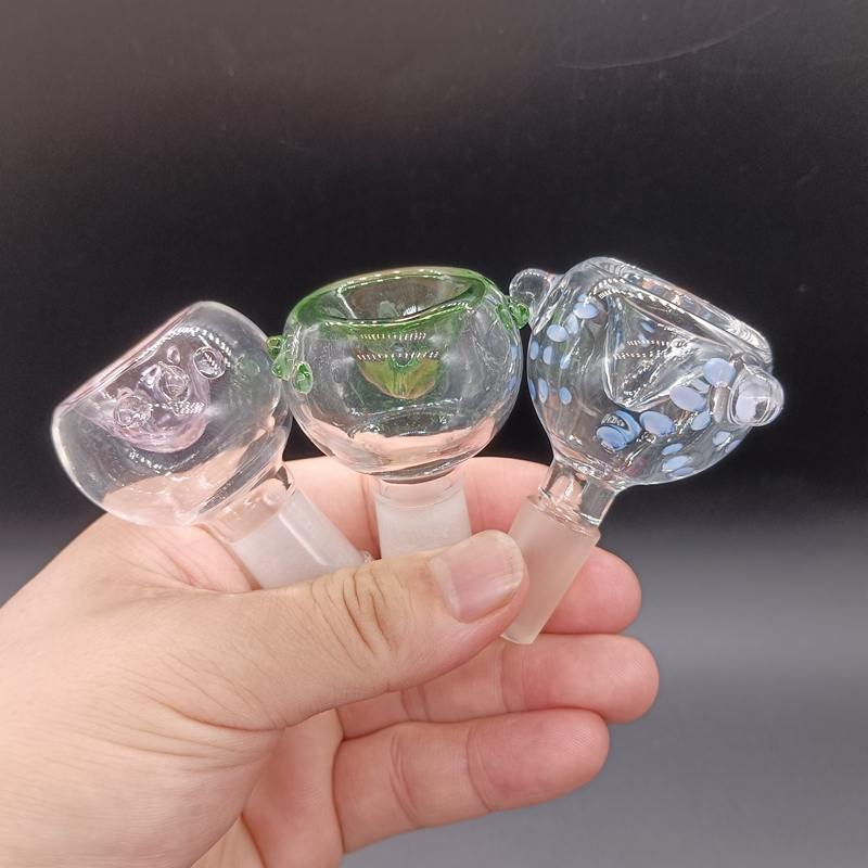 14mm 18mm Glass Slide Bowls for Bongs Smoking Accessories Clear Bong Bowl Bubble Water Pipes Dab Rigs