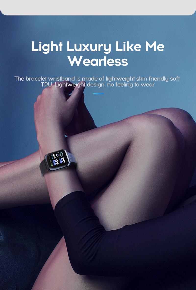 D13 Smart Watches 116 plus hj￤rtfrekvensarmband smart armband sportklocka vattent￤tt smartur f￶r Android