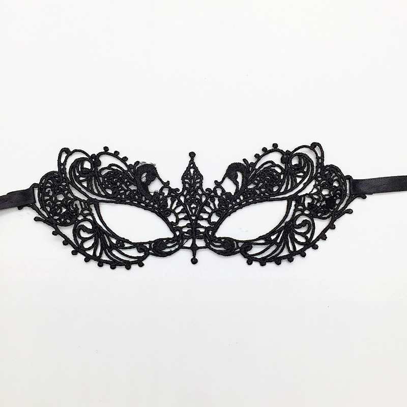 Sexy femmes creux dentelle mascarade visage masque princesse noir découpe bal fête accessoires Costume mascarade masque