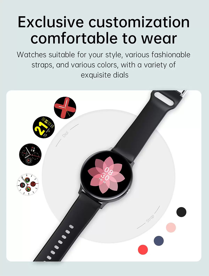 Smart Watch orologio Smartwatch chiamata Bluetooth cardiofrequenzimetro musica sonno impermeabile Huawei Xiaomi uomo donna 20X