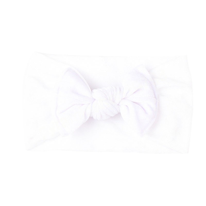 Bandeau élastique en Nylon large et doux pour bébés filles, confortable, à la mode, avec nœud papillon, couvre-chef de princesse, cadeau de vacances
