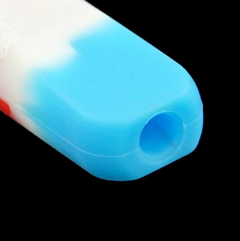 COOL Colorful Silicone Protect Pipes Dry Herb Tobacco Oil Rigs Nails Glass Filter Catcher Taster Bat One Hitter Hand Smoking Cigarette Tip Straw Holder