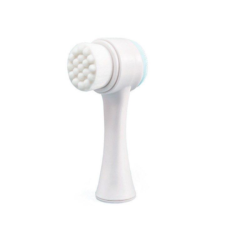 Brosse faciale en Gel de silice, nettoyant Double face, produit pour éliminer les points noirs, nettoyant pour pores, brosse exfoliante pour le nettoyage du visage, nouveauté