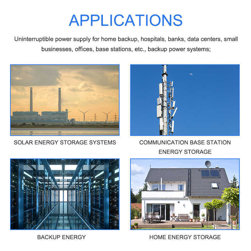 Aunen 5kwh 5000wh 48V 51.2V 100Ah Power Station Litium Ion LifePo4 Batteripaket Inbyggt BMS för solsystemets säkerhetskopia kraft