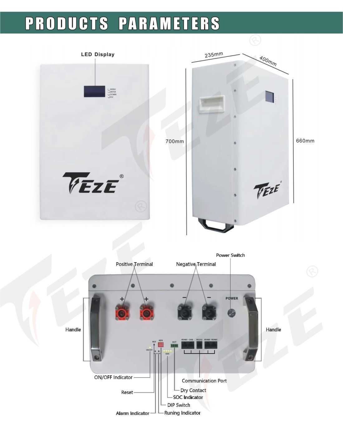 Batterie LifePo4 48V, 200ah, 51V, 10kwh, 15kwh, PowerWall, stockage d'énergie domestique, BMS intégré, électricité de secours pour maison solaire