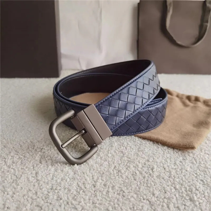 Fashion Mens Leather Belts Designers Luxury Brands Weave Women Classic Needle Buckle Unisex Belt Cintura Ceintures149L