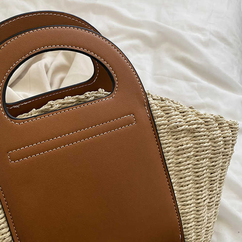 Borse firmate da donna Borsa da basket con arco trionfale 2023 Nuova borsa tessuta a mano francese Borsa da spiaggia vacanze di grande capacità Vendite dirette in fabbrica