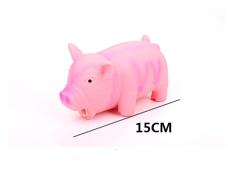 Huisdier Chew Toys Cute Rubber Sound Pig grunting pieak latex voor honden pieper kauw-training puppy benodigdheden huisdierproducten SN4756