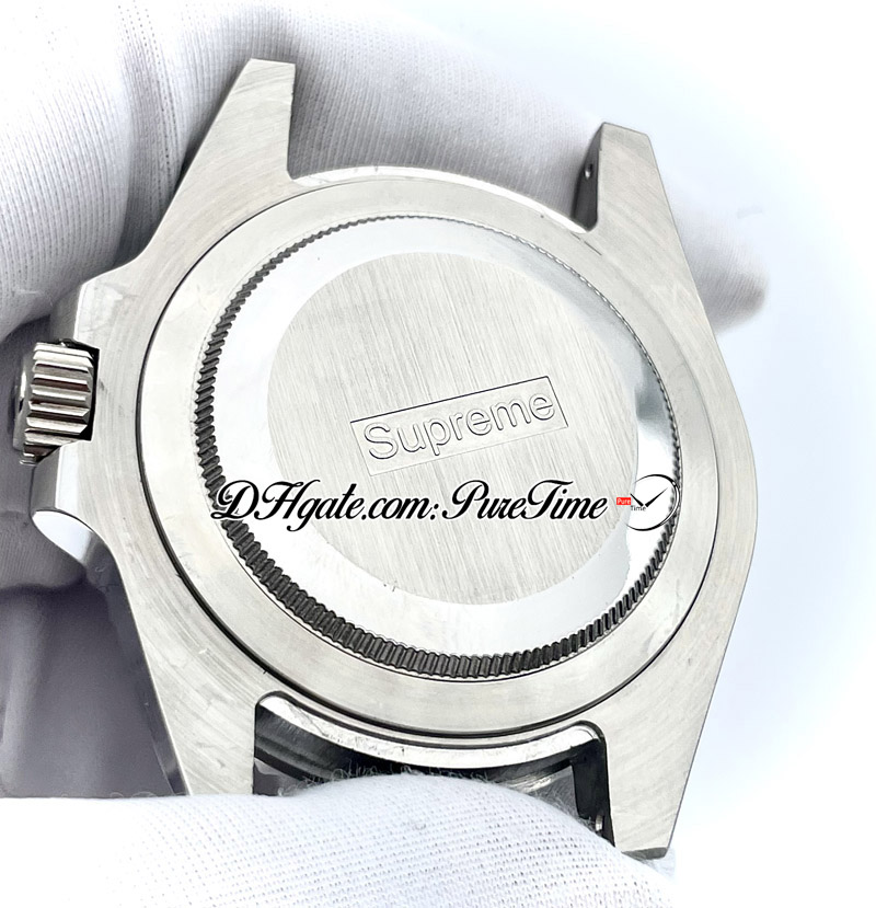 40mm 11406 Fuc EM A2813 Automatique Montre Homme No Date Lunette Céramique Cadran Noir Marqueurs Bâton Blanc OysterSteel Bracelet Rollie Superm Montres Puretime A1