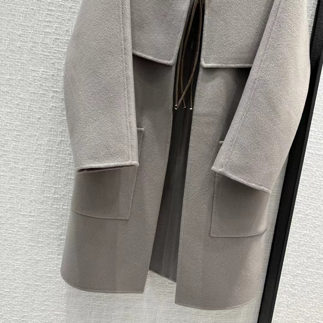 Milan Runway Women039S Wool Blends 2023 New Spring O Neck Long Sleeve Coater Coat Brand نفس النمط الخارجي 120611147468