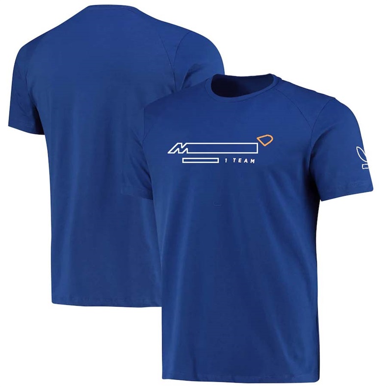 Combinaison de course F1, équipe d'été pour hommes, T-shirt à manches courtes et col rond, grande taille personnalisable