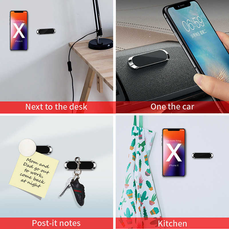 2 stks magnetische auto -telefoonhouder ondersteuning telefoon voor smartphone I xiaomi huawei samsung accessoires