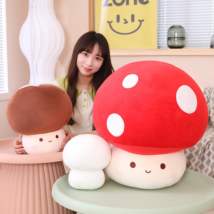 23/30 / 60 cm Kawaii Pouilles de peluche de champignons