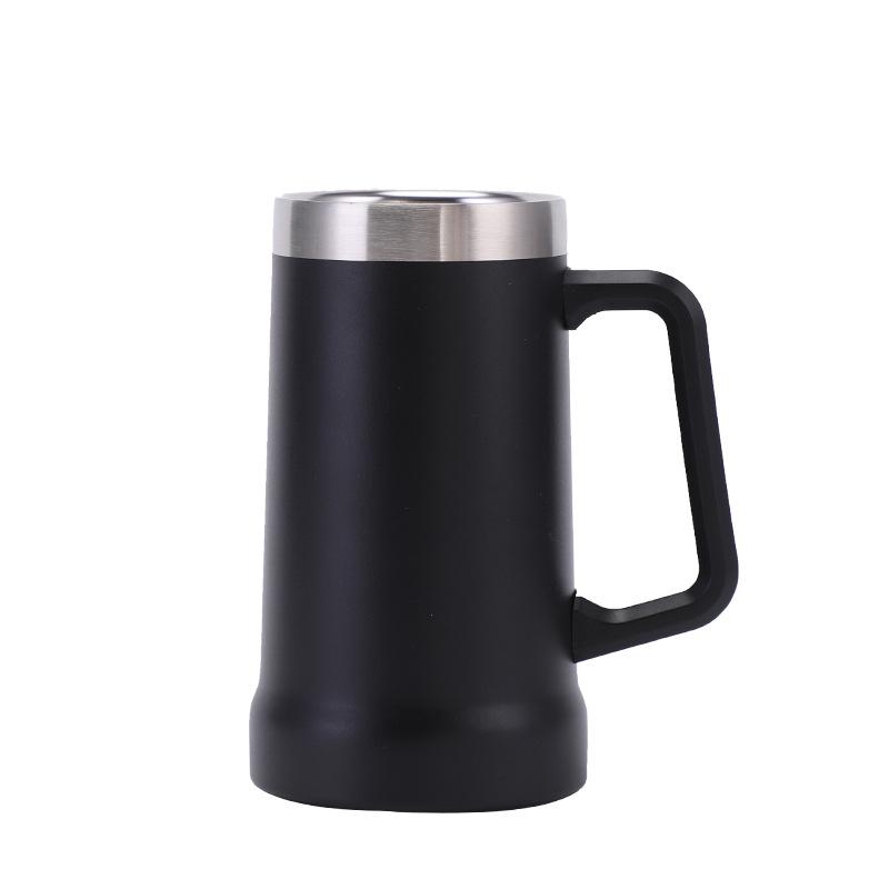 24oz/709ML Stainless Steel 304 Tumbler with handle Vacuum Insulated Travel Coffee Beer Mug Thermal mug Garrafa Termica