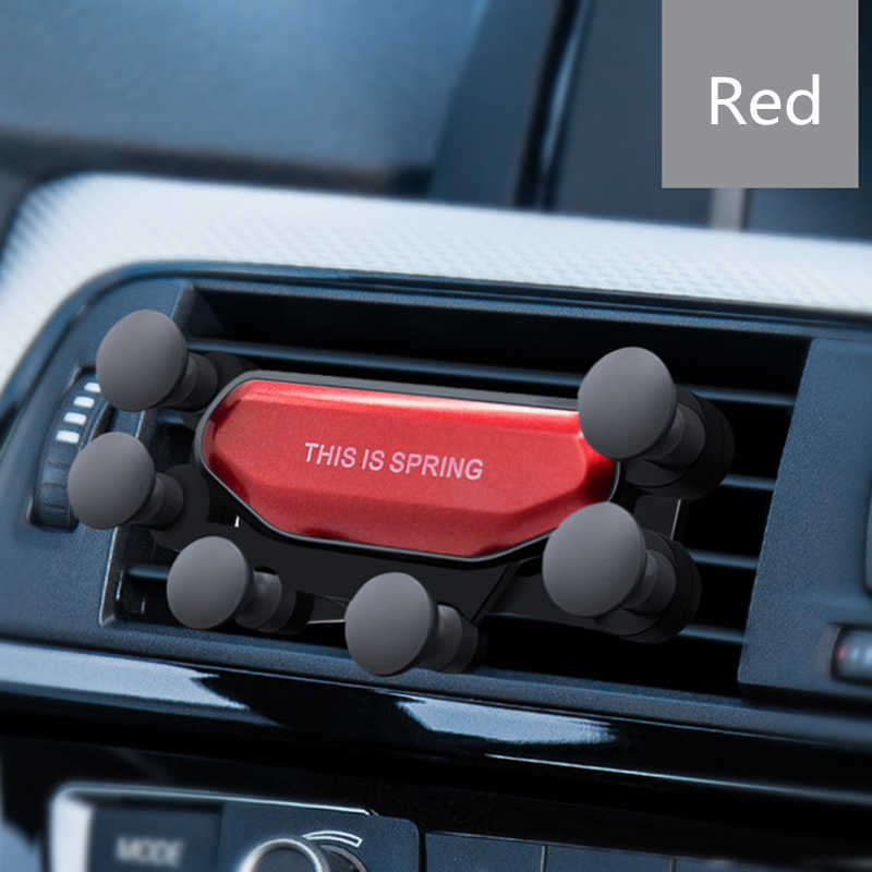 2021 Auto Deze ene telefoonhouder Air Vent Monut GPS staat zwaartekracht voor telefoon in auto No Magnetic for iPhone Xiaomi Samsung Support