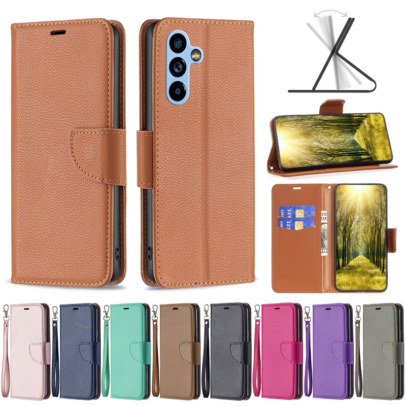Leather Cases For Iphone 14 13 12 11 XS MAX XR X 8 7 6 Galaxy Note 20 Samsung A34 5G A54 Xiaomi 13 Pro 12T 12 Lite Wallet Case Lit1514625