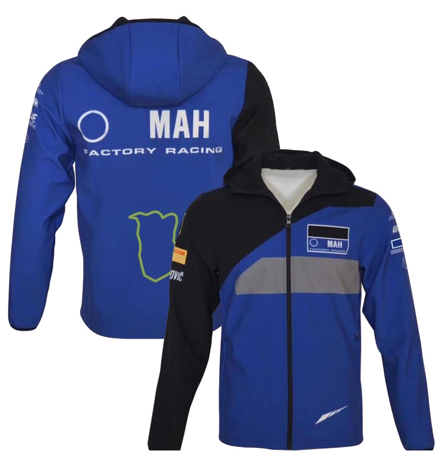 2022 Yeni Moto Fabrikası Yarış Team Hoodie Motosiklet Sürüşü Mavi Sıcak Ceketler Zip Polar Spor Giyim Men039s Rüzgar Geçirmez Fermuarı 8878653