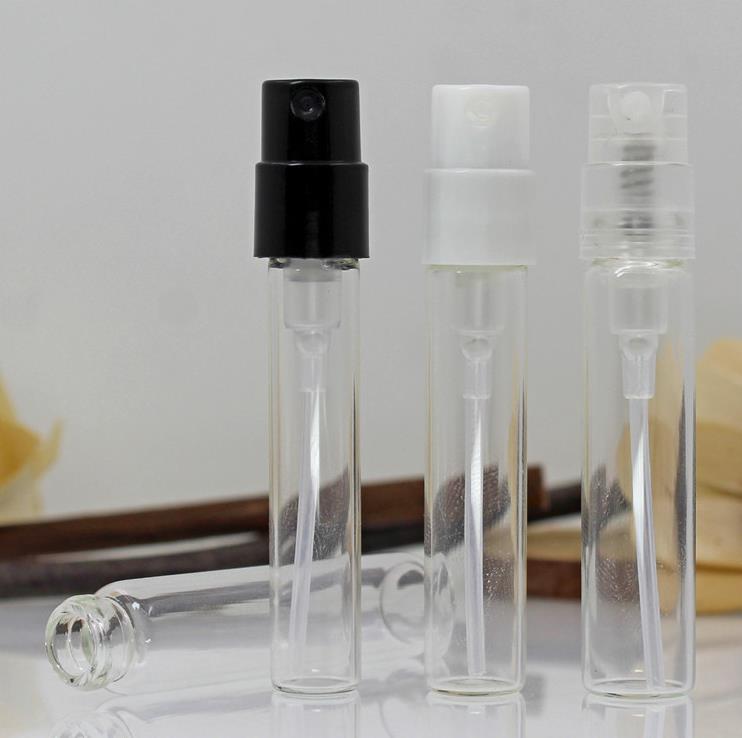 2 ml mini glasparfymflaskor 2 ml-glasflaskor p￥fyllningsbara provflaskor sm￥ atomisersprutflaskor container SN449
