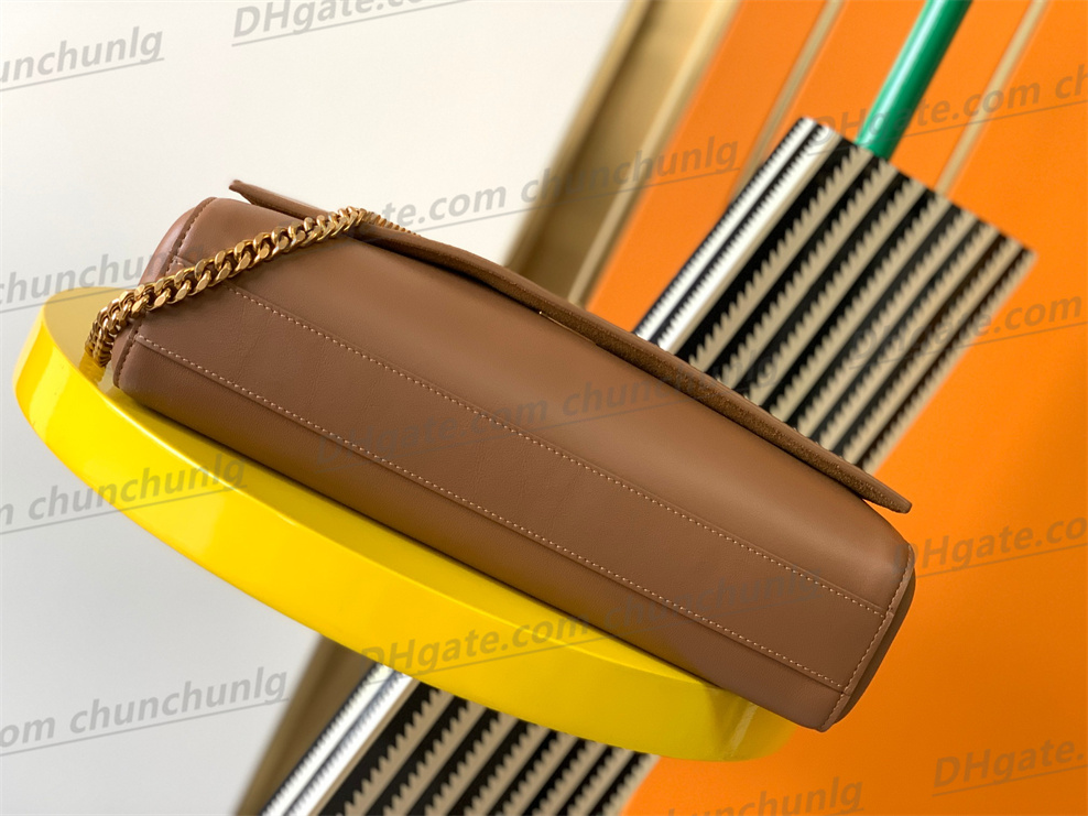 Högkvalitativ väska i äkta läder kedja väska mode Dubbelsidiga väskor Lyxiga designer axelväskor tote kohud presbyopisk korthållare handväskor messenger plånböcker