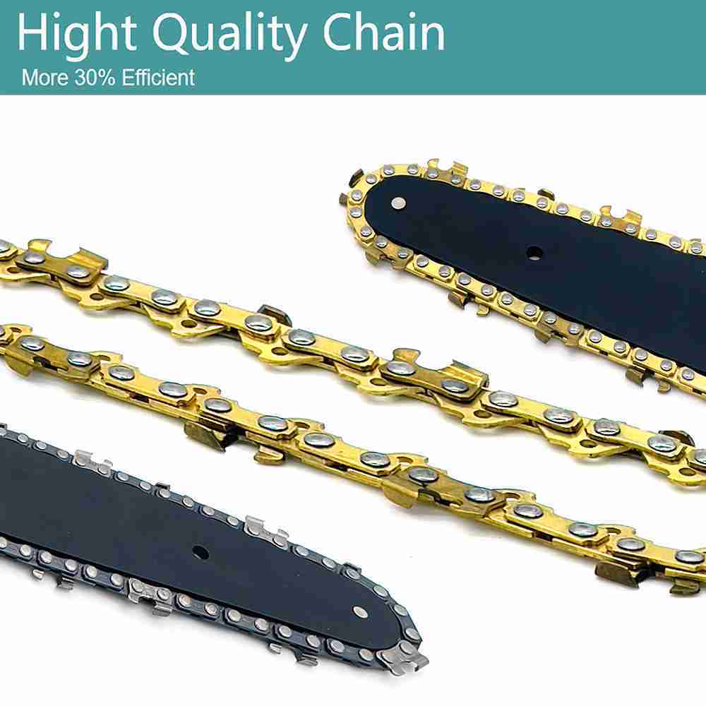 4 6 8 Inch Chain and Guide for Electric Mini Chainsaw Replacement Pruning Saw Parts Garden Tool Accessories