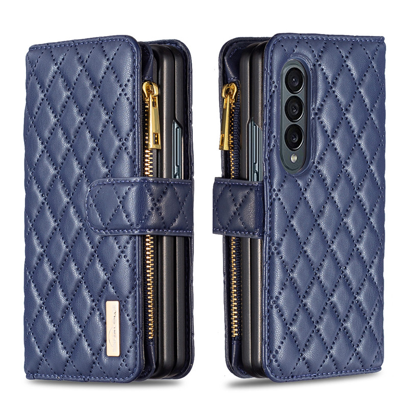 Étuis de téléphone en cuir PU anti-choc portefeuille couverture arrière fentes pour cartes pochette protecteur pour Samsung Galaxy Z Fold 3 4