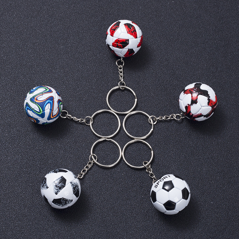 Mini porte-clés de Football créatif, pendentif pour sac de voiture, bijoux Souvenirs d'anniversaire, accessoires, cadeaux pour hommes et garçons