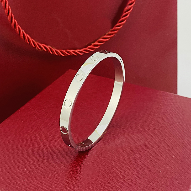 Pulseiras de ouro para homens mulheres moda jóias clássicas pulseiras estilo sul-americano luxo 18k ouro rosa prata banhado titânio dia205u