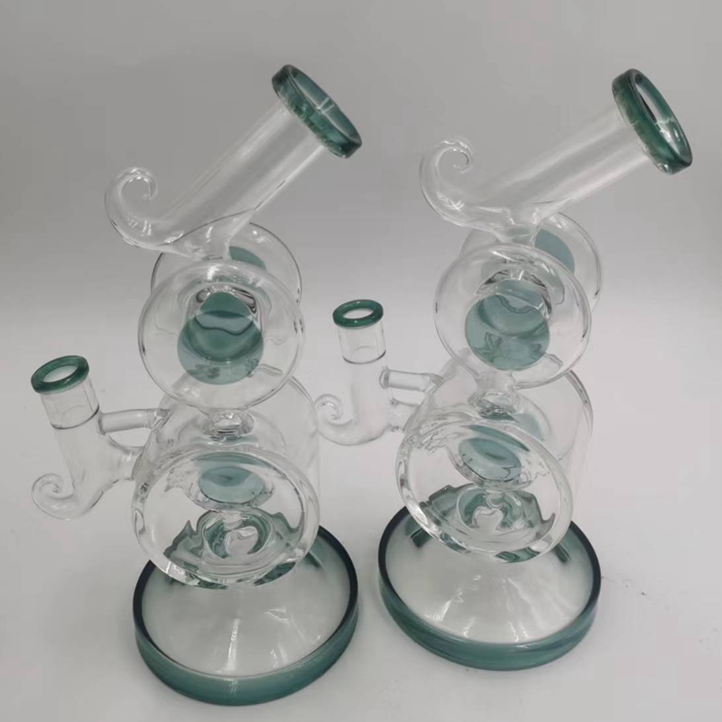 Waterpijpen Groen Glazen Bong 10 Inch Klassieke Stijl Dab Rig Shisha met Vrouwelijke 14mm Gezamenlijke Waterleidingen