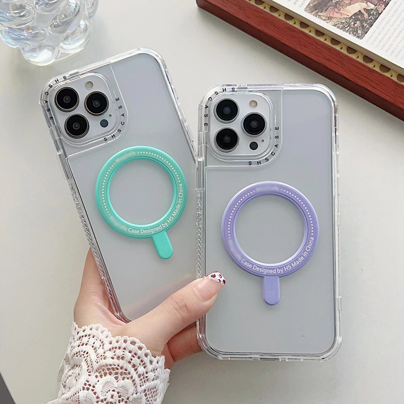 Fashion 3in1 Magnetic Bumper Cases For Iphone 15 14 Plus 13 12 Pro Max 11 X XR XS 8 7 6 Hard Plastic Soft TPU Clear Transparent Magnet Smart Mobile Phone Front Back Cover