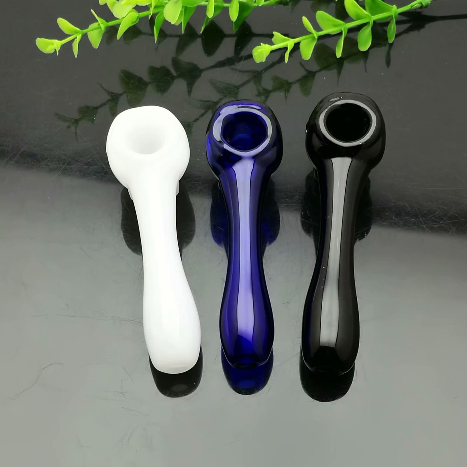 Hookahs Smoking Pipe Travel Tobacco Pipes Colored bone glass pipe