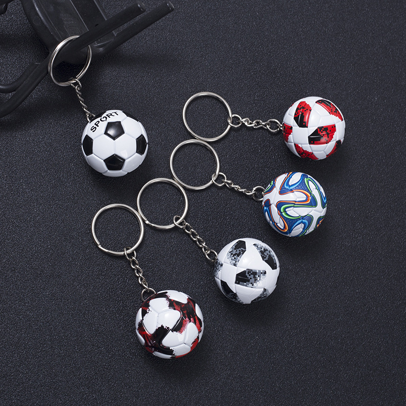 Mini porte-clés de Football créatif, pendentif pour sac de voiture, bijoux Souvenirs d'anniversaire, accessoires, cadeaux pour hommes et garçons