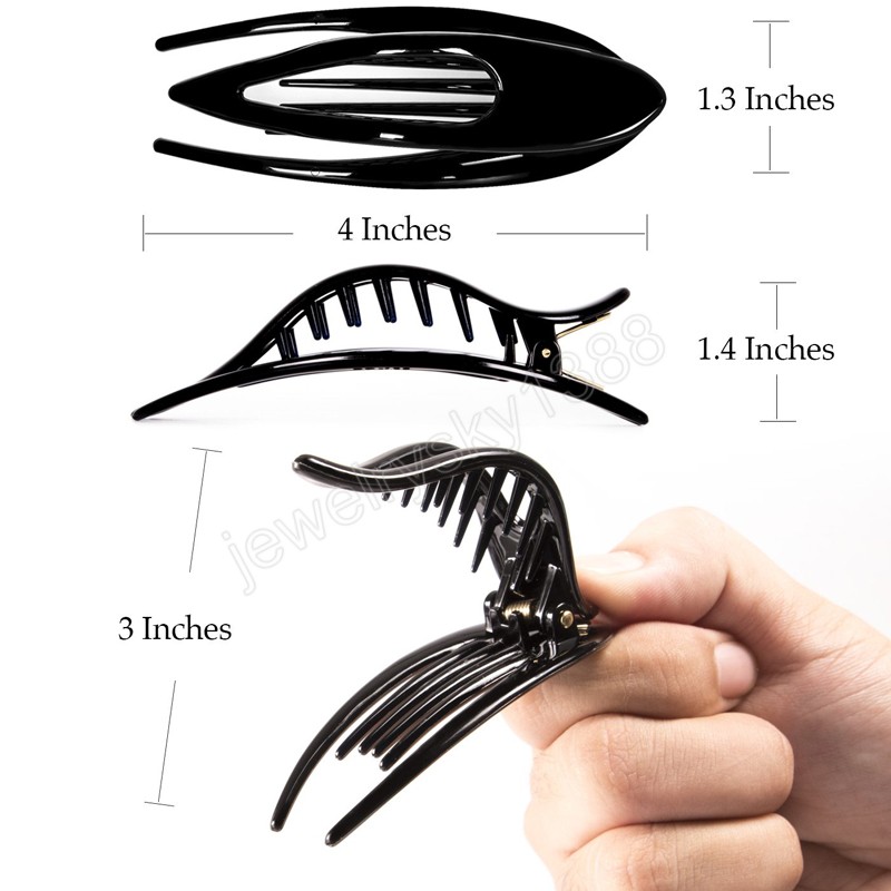 Simple Hollow Large Frosted Hairpin Barrettes Children Headdress Large Clips Female Hair Accessories