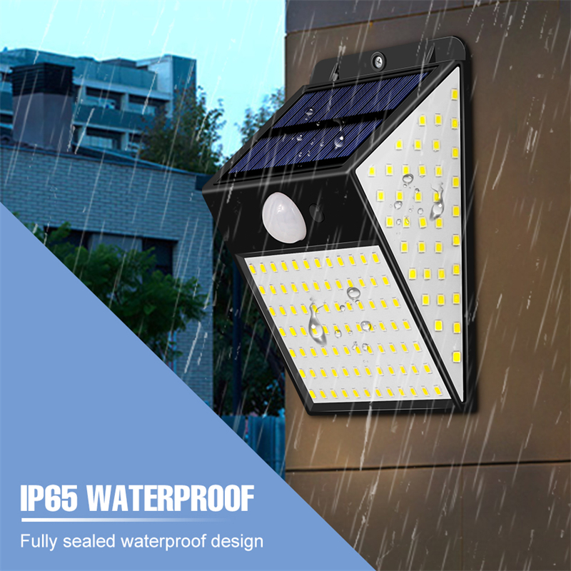 Solar Wall Lights Outdoor Spotlights PIR Motion Sensor 158 LEDs Balcony Patio Exterior Garden Decoration Solar Street Light