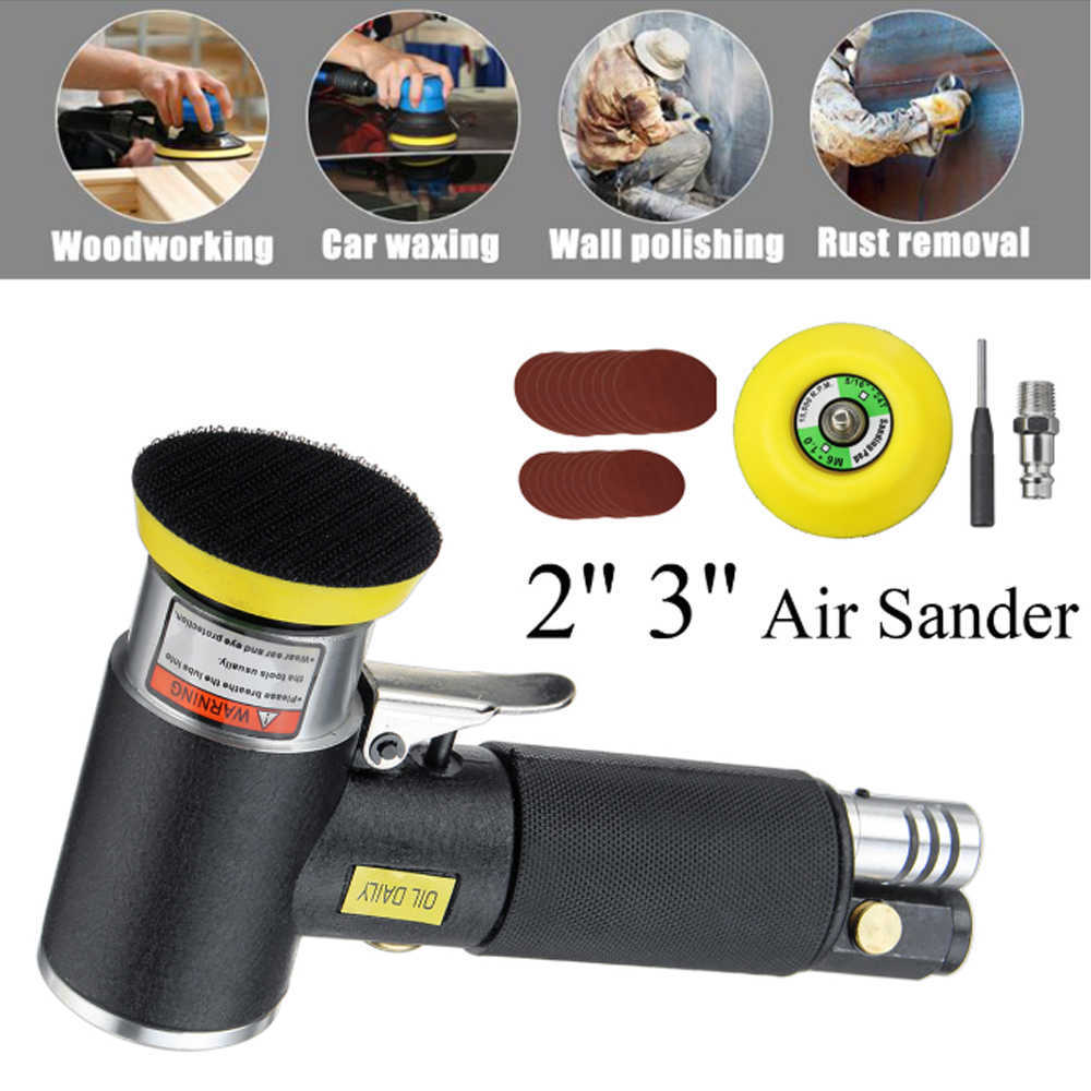 WENXING Orbit Air Sander Mini Pneumatic Grinding Machine set for Car Polishing High Speed Powered Polisher air tool