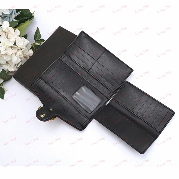 Luxury Purses Designer Wallets Fashion Folding Buckle Long And Short Wallet Multilayer Passport Holders Coin Purse Small Card Bag